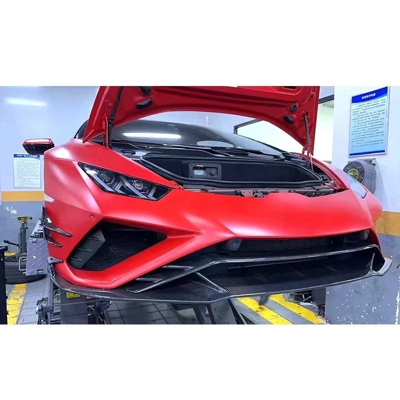 High Quality Fast Delivery Whole Sale Price Dry Carbon Fiber EVO Style Front Bumper Lip Body Kits for  Huracan LP610